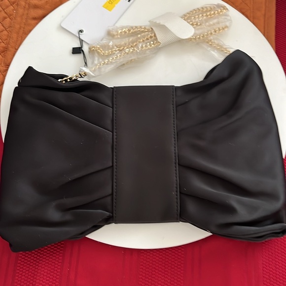 LOVE MOSCHINO BORSA SATIN NERO BRAND NEW - Picture 2 of 4